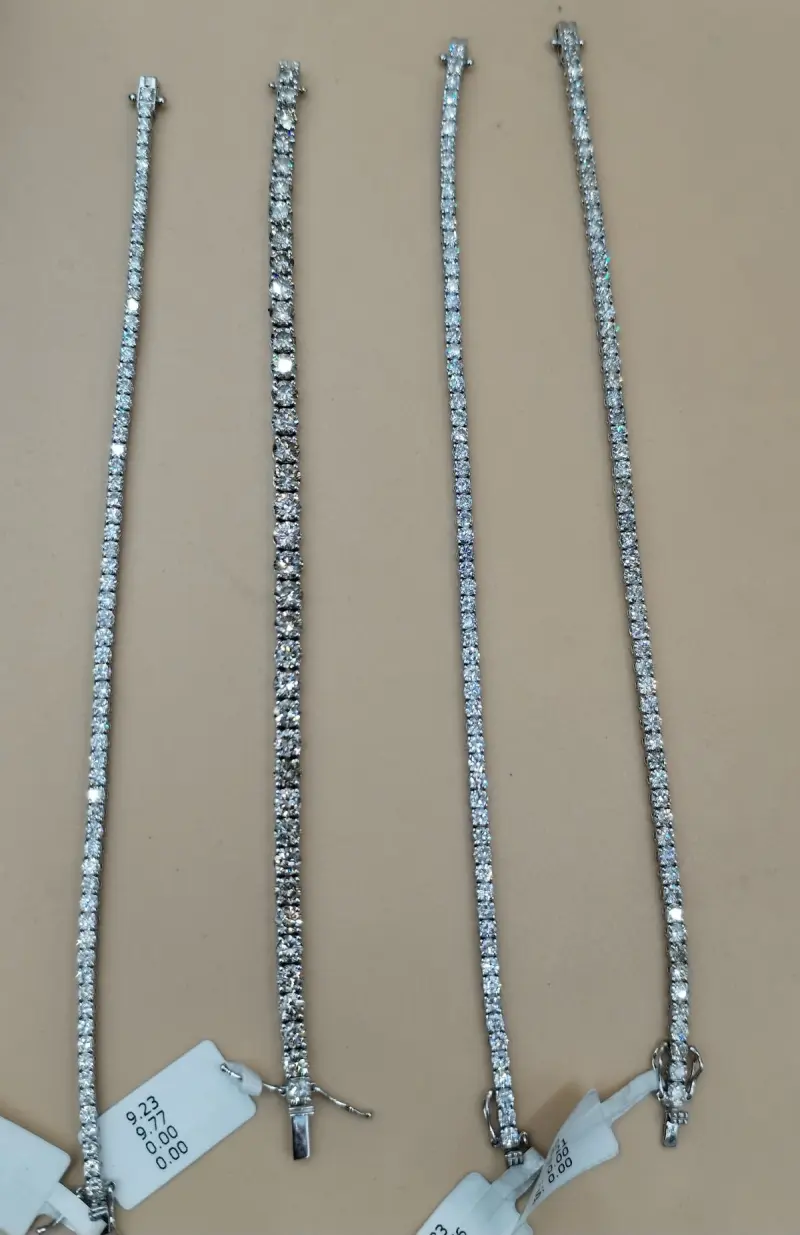 اساور  تنس الماس مقاسات مختلفه