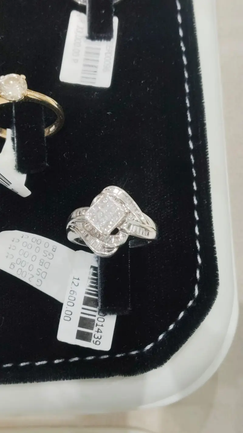 خاتم الماس مع احجار  برنسس